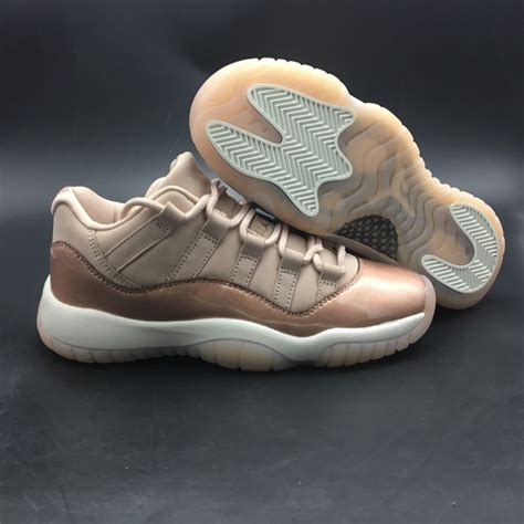 Taking inspiration from gold earrings, this air jordan 6 adds interconnected gold hoops that are attached to the shoe's. Nike Air Jordan XI 11 LOW Rose Gold AH7860-105 - Sepsport
