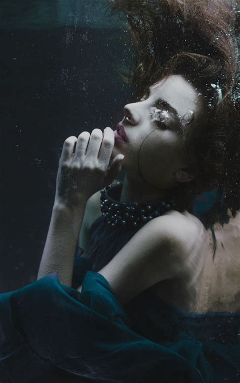 Dark Underwater Women Portraits Retrato De Mulher Ideias Para