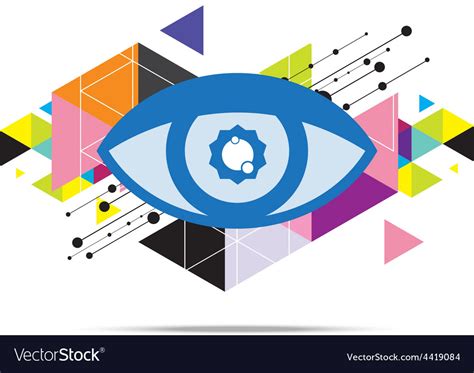 Eye Abstract Background Design Royalty Free Vector Image