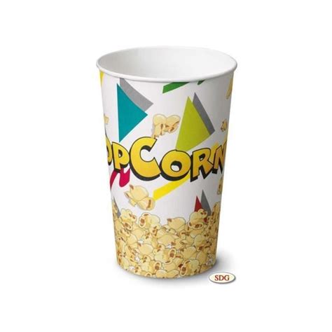Pot Pop Corn En Carton 1390 Ml Sdg Lot De 500 Cdiscount Maison