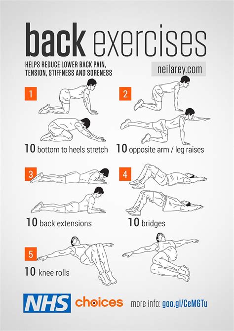 Printable Exercises For Lower Back Pain
