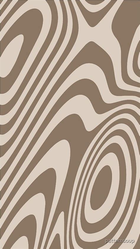 ‘beige And Brown Zebra Grooves Abstract Pattern Art By Patternsoup