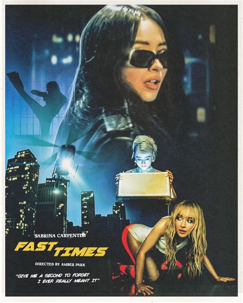 2022 Sabrina Carpenter Poster For ‘fast Times Video In 2022 Sabrina