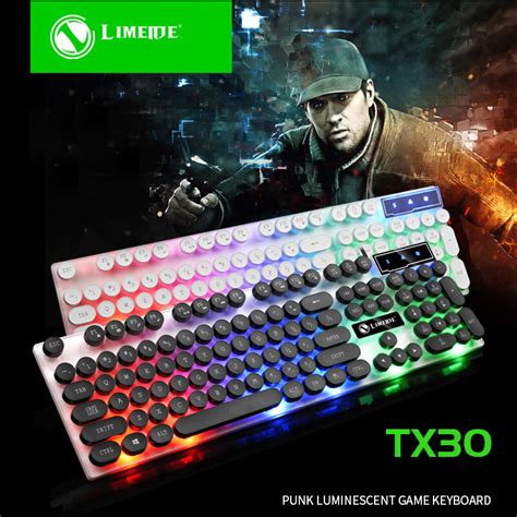 Limeide Limei Tx30 Punk Keyboard Usb Wired Home Backlit Retro Punk