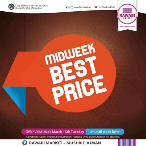 Rawabi Market Midweek Best Price Deals 15 March 2022