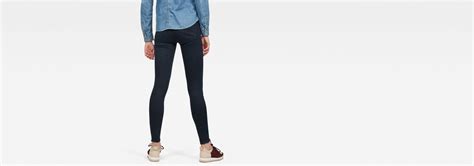 Lynn Mid Super Skinny Jeans Deep Blue Ocean G Star Raw®