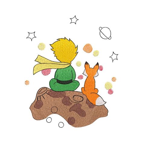 The Little Prince Embroidery Design Etsy