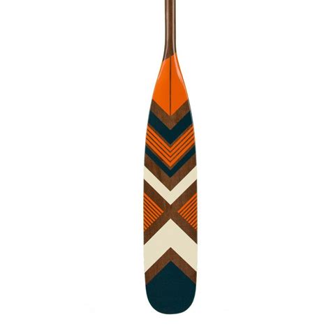 Nautical Decoration Canoe Paddle Blue And Orange Custom Oars Custom