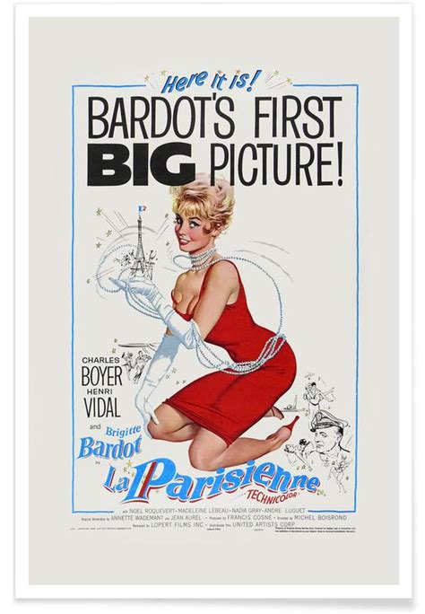 ‘la Parisienne Retro Film Poster Juniqe