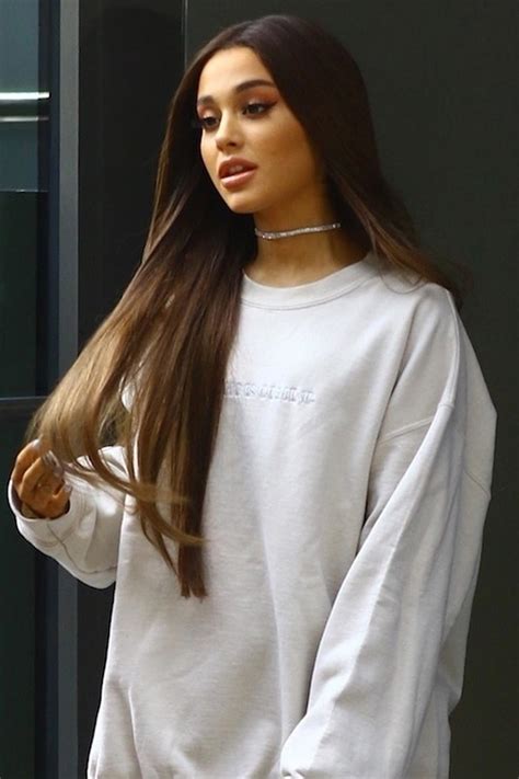 Ariana Grande Grey Hair Sweater Ariana Grande Grey Sweater New