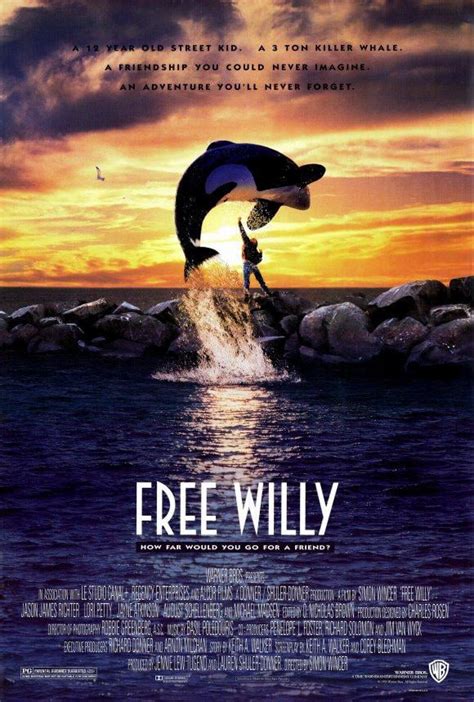 Free Willy 1992 27x40 Movie Poster