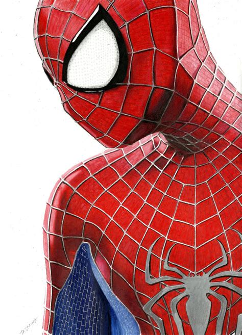 The Amazing Spider Man 2 Colored Pencil Drawing By Jasminasusak On