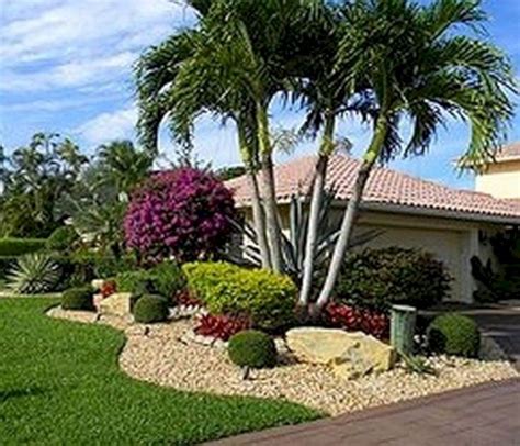 47 Beautiful Tropical Front Yard Landscape Ideas For Your Home Rock