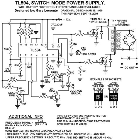 July 31, 2010 at 10:58 am tags what is dear sir power supply preamplifier what is the basic difference between smps and the above mentioned ckt circuits protection schematics. TL594 12V DC Switch Mode Power Supply Circuit Diagram | Super Circuit Diagram