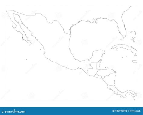 Mapa Del Antiguo Mexico Blanco Y Negro El Mapa Politico De America My