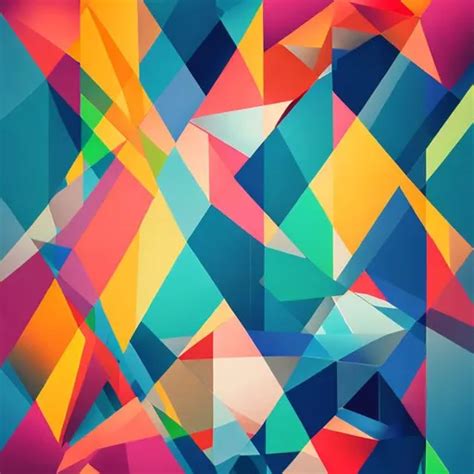 Abstract Geometric Art Colorful