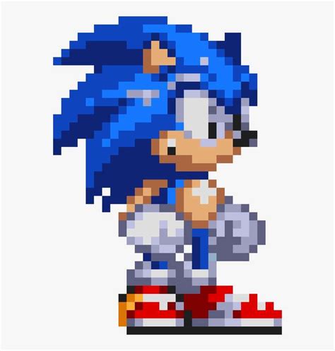 Sonics Sprite That Was Used In The Battle Sonic The Hedgehog Pixel