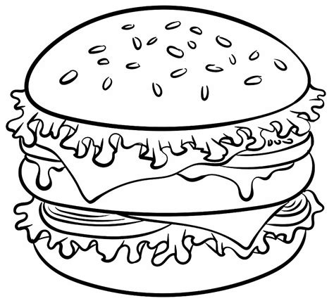 Total imagem desenhos de hambúrguer para colorir br thptnganamst edu vn