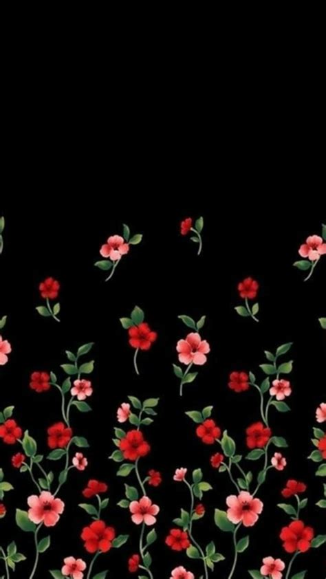 Floral Black Wallpapers On Wallpaperdog