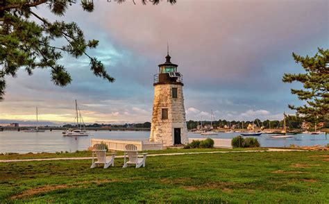 Rhode Island Newport Newport Harbor Lighthouse Digital Art By Lumiere
