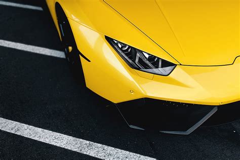 Lamborghini Delantero Amarillo Supercar Ruedas Huracan Lp610 4