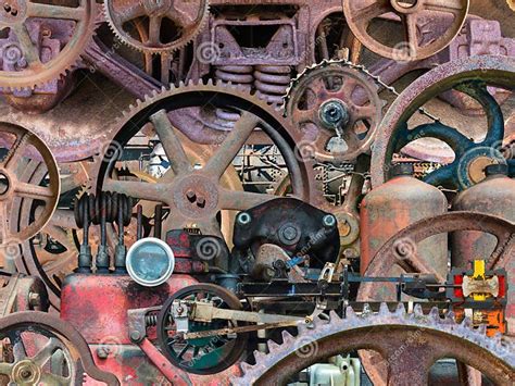 Industrial Mechanical Machine Parts Background Stock Image Image Of