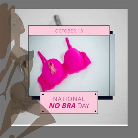 No Bra Day Template Postermywall