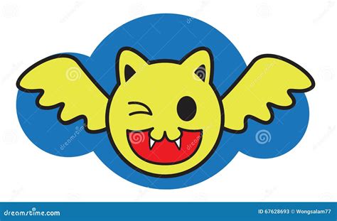 Smile Bat Stock Vector Illustration Of Nature Icon 67628693