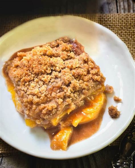 Homemade Fresh Peach Crisp Recipe | Hostess At Heart