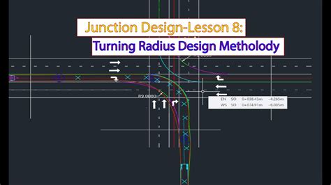 Junction Design In Civil 3dturning Radius Design Vehicle And Swept