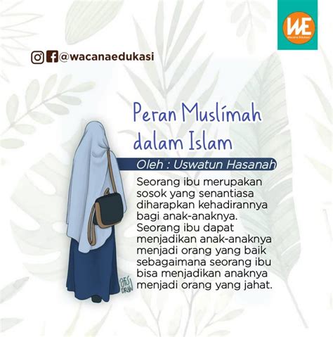 Peran Muslimah Dalam Islam Wacana Edukasi