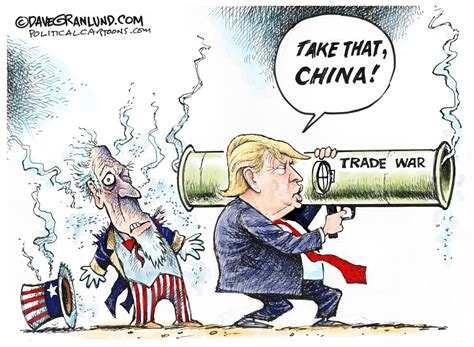 Political Cartoons Trade War
