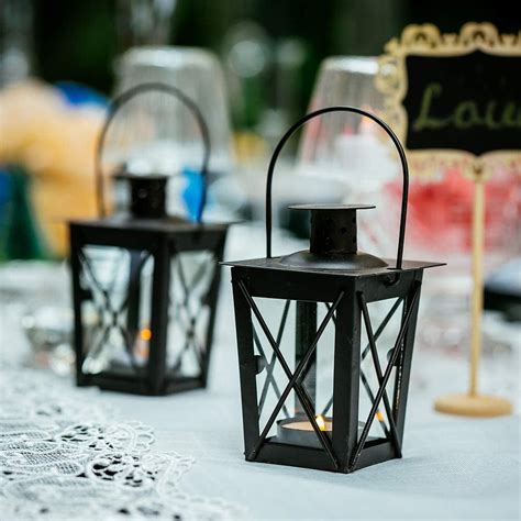 Decorative Candle Lanterns 2 Pcs4pcs Vintage Metal Mini Tealight