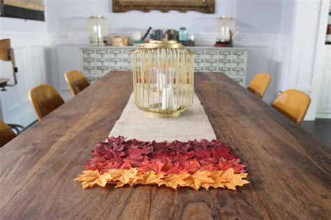 Fall Burlap Table Runner Allcrafts Free Crafts Update
