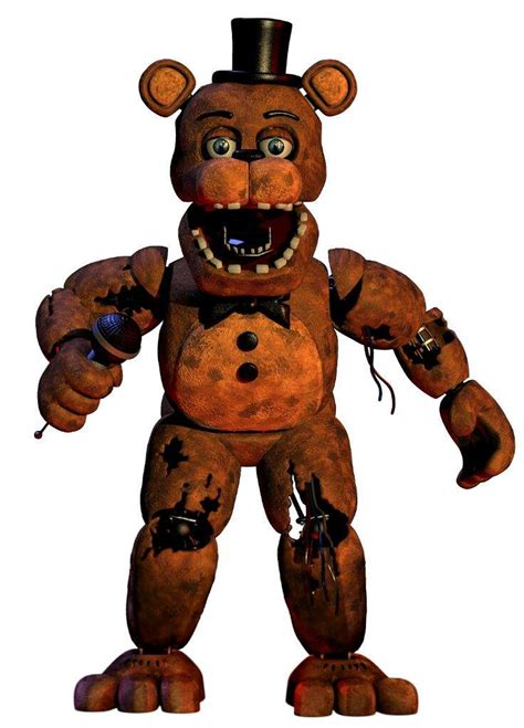 Withered Freddy Full Model Render Fivenightsatfreddys