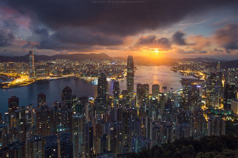 Classic Hong Kong Sunrise By Coolbiere A 500px