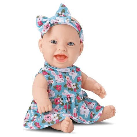Boneca Bebê Cuidados Cama Elástica Rs