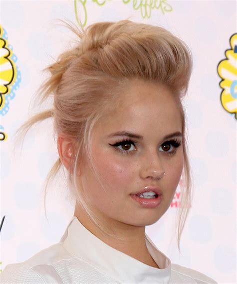 Debby Ryan Long Straight Casual Updo Hairstyle Strawberry Blonde Hair