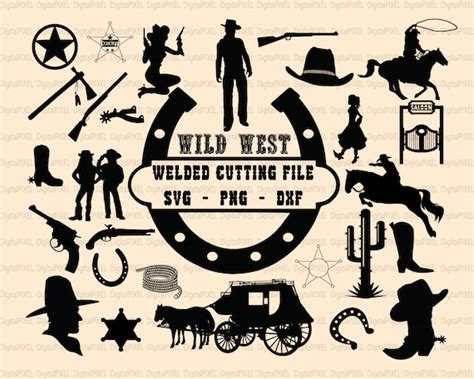 Cowboy Svg Western Svg Wild West Svg Rodeo Svg Country Etsy