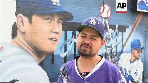 Murals Of New Dodgers Baseball Player Shohei Ohtani Pop Up Across La