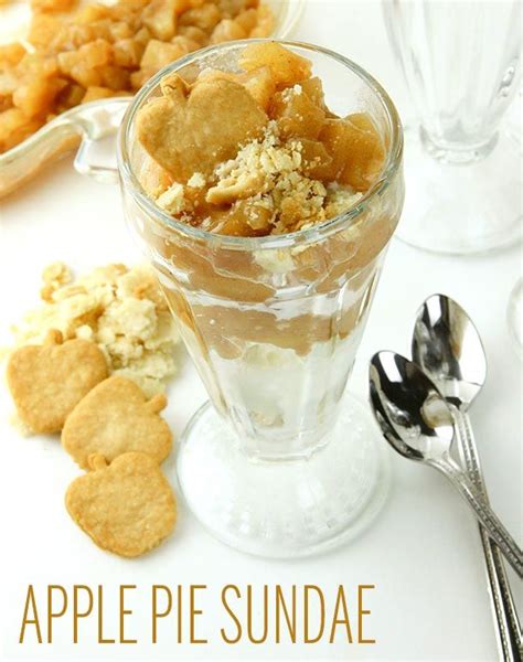 Apple Pie Sundae Pour Baked Apple Mix Over Cinnamon Ice Cream Then