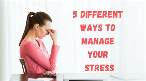 Different Ways To Manage Your Stress Youtube