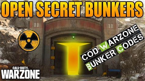 Every Special Warzone Bunker Codewarzone All Secret Bunker Access Codes