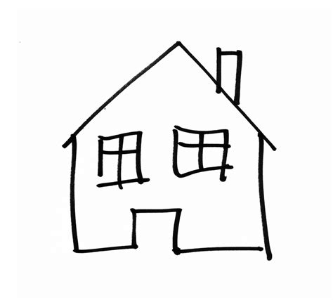 Menggambar Rumah Sederhana Gambar Rumah Kartun Cara Menggambar Rumah
