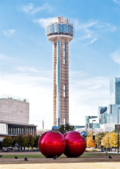 Reunion Tower With Christmas Balls Rmildlypenis