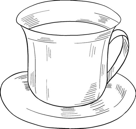 Dibujos De Taza De T Para Colorear Para Colorear Pintar E Imprimir Dibujos Online Com