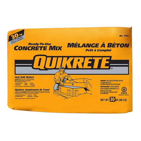 Quikrete 30kg Ready To Use Concrete Mix The Home Depot Canada