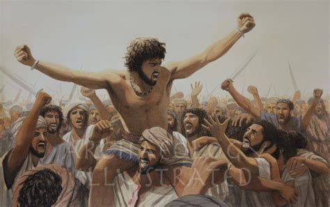 King David And His Troops Victorious Over The Philistines King David