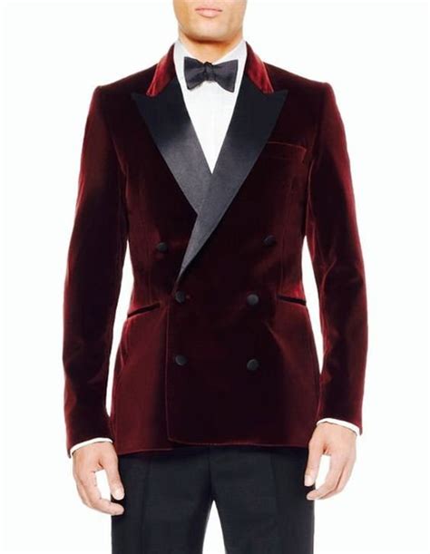 Men Smoking Jacket Maroon Velvet Blazer Elegant Dinner Coat Etsy