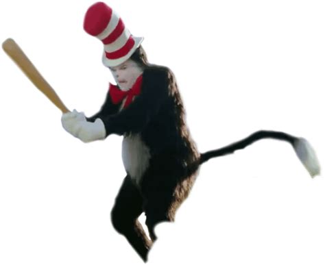 Cat In The Hat With A Bat Cutouts